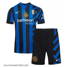 Maglia Calcio Inter Milan Lautaro Martinez #10 Prima Divisa Bambino 2024-25 Manica Corta (+ pantaloncini)